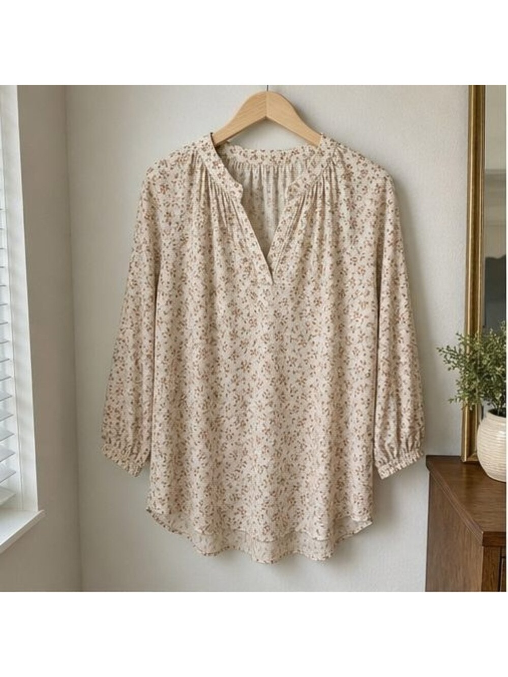 Sage Puff Sleeve Top